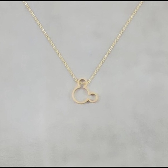 Gold Mickey Mouse Necklace - Picture 4 of 4